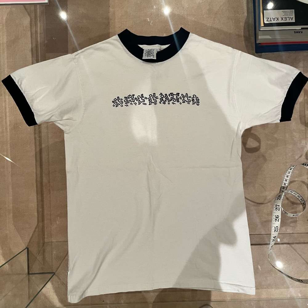 Vintage 90s PopShop Keith Haring Ringer Tee